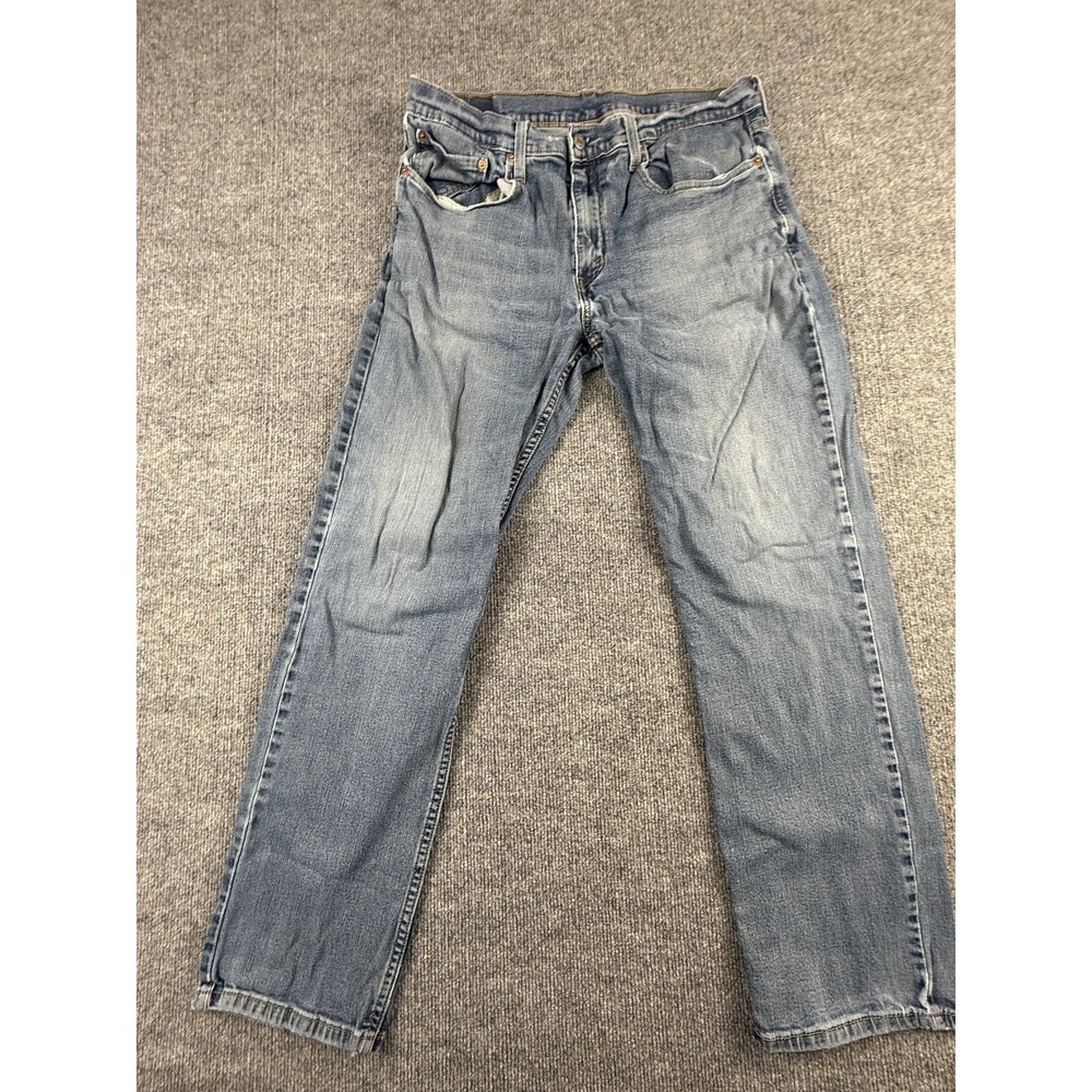 Levis 559 Jeans Mens 34x30 Blue Relaxed Fit Straight Leg Medium Wash Denim
